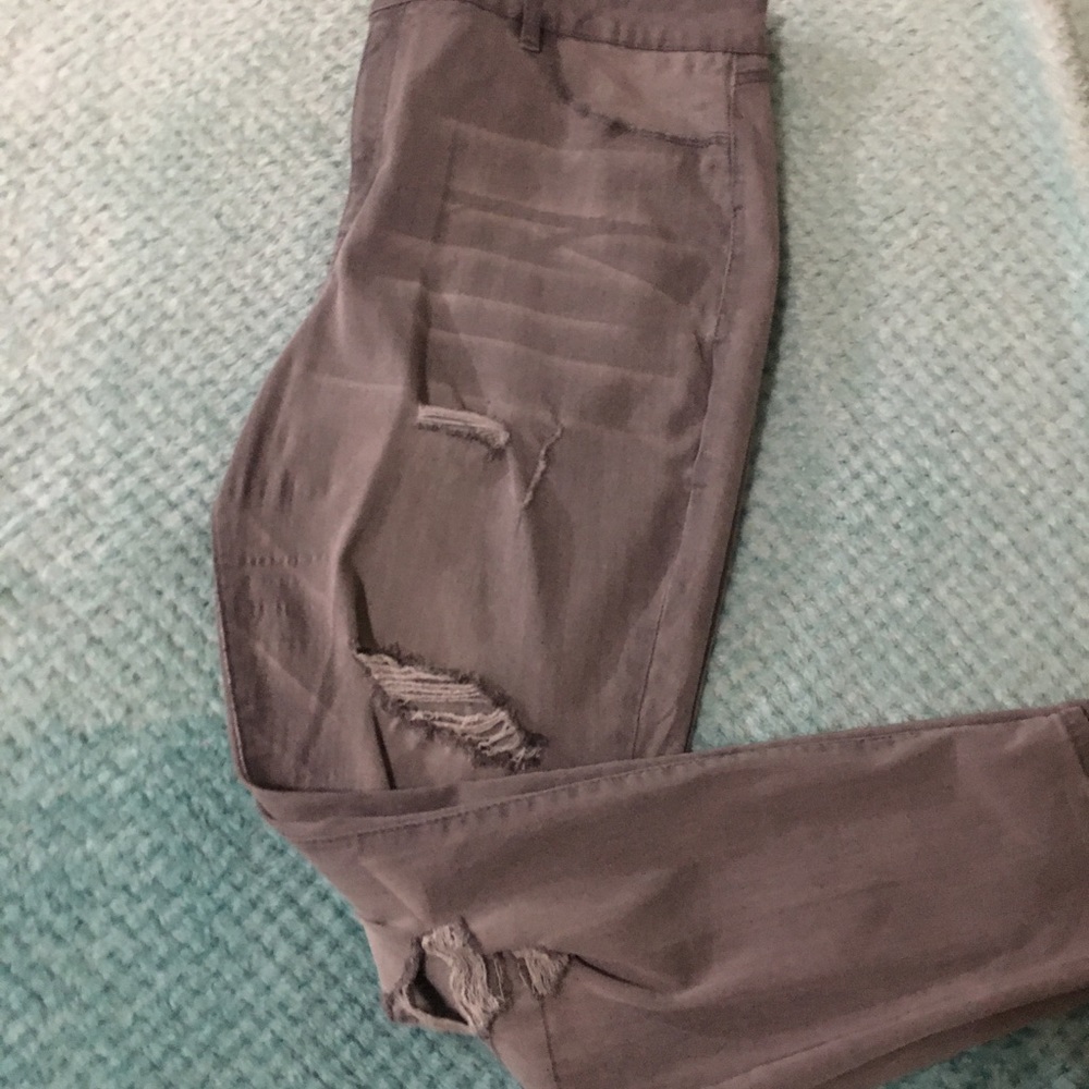 Grey jeans from Charlotte Russe.